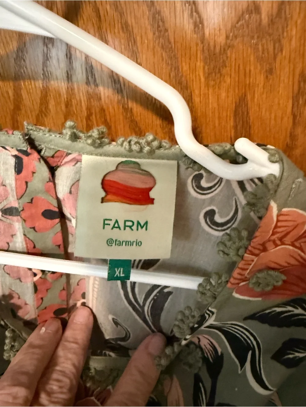 FARM Rio olive blouse